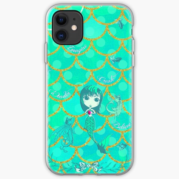 Inspired by You - Emerald Mermaid, 3rd of 4 iPhone Soft Case