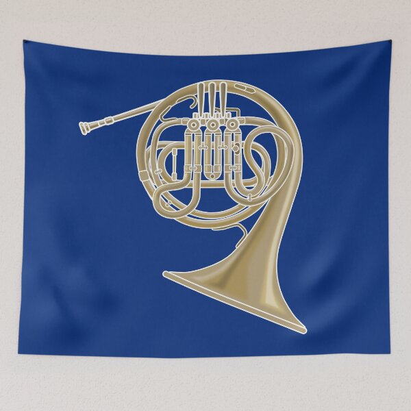Item preview, MUSICAL INSTRUMENTS SILHOUETTES - FRENCH HORN designed and sold by WOOFANG.