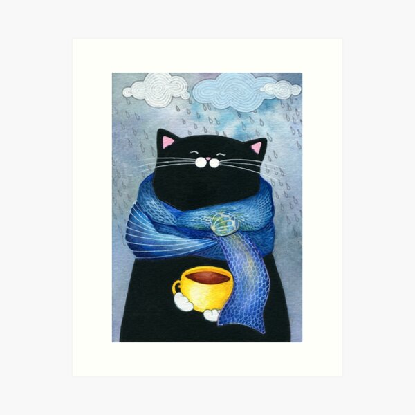 Item preview, Café de día lluvioso designed and sold by Annya Kai.