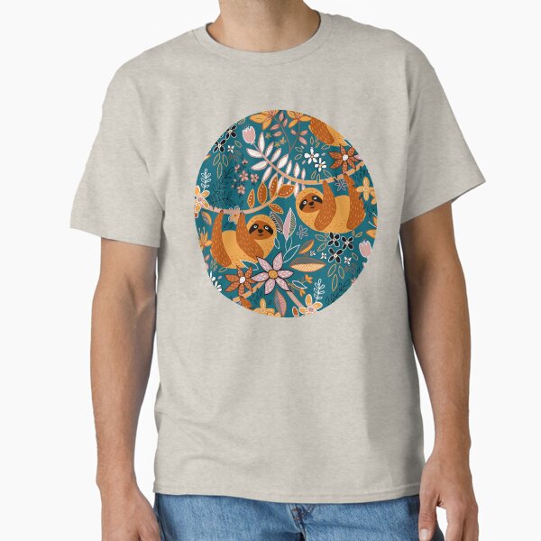 Item preview, Happy Boho Sloth Floral  designed and sold by micklyn.