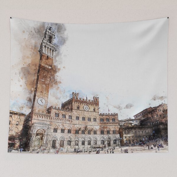 Item preview, Siena, Piazza del Campo designed and sold by AM FineArtPrints.