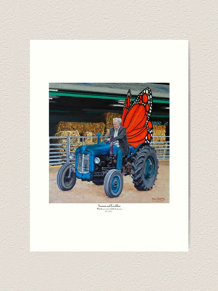 Alternate view of Seamus and Excalibur Art Print
