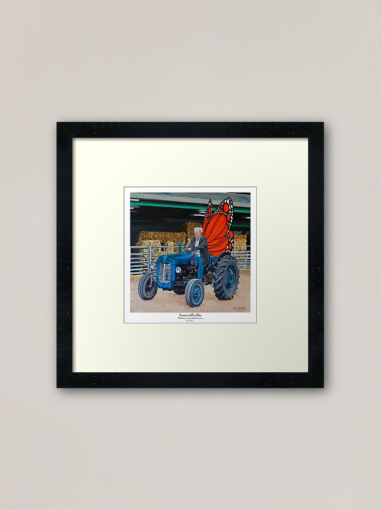 Alternate view of Seamus and Excalibur Framed Art Print