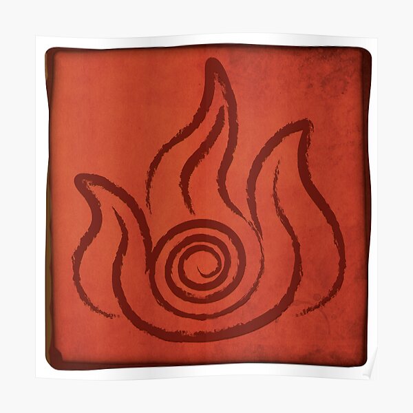 Avatar The Last Airbender Fire Nation Symbol Poster For Sale By