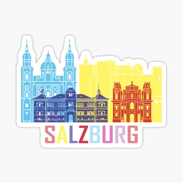 Salzburg Austria City Sticker