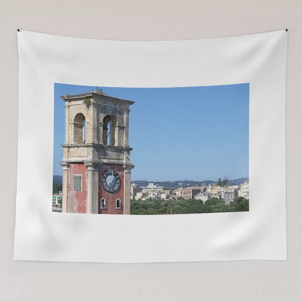 Item preview, Old clock tower Corfu town Greece designed and sold by goceris.