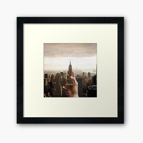 New-York in my hand Impression encadrée
