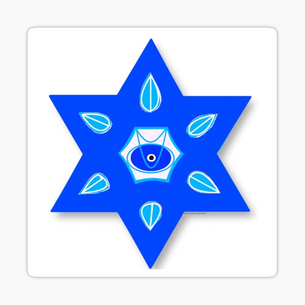 Star of David Magen Israel Hebrew Jewish Judaism Sticker