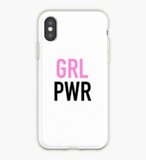 Vinilo o funda para iPhone GRL PWR