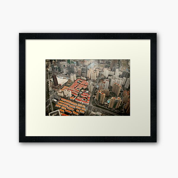 Pocket China - SimCity Framed Art Print