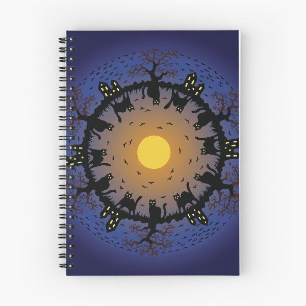 Artikelvorschau, Halloween Mandala Blau entworfen und verkauft von inavrana.