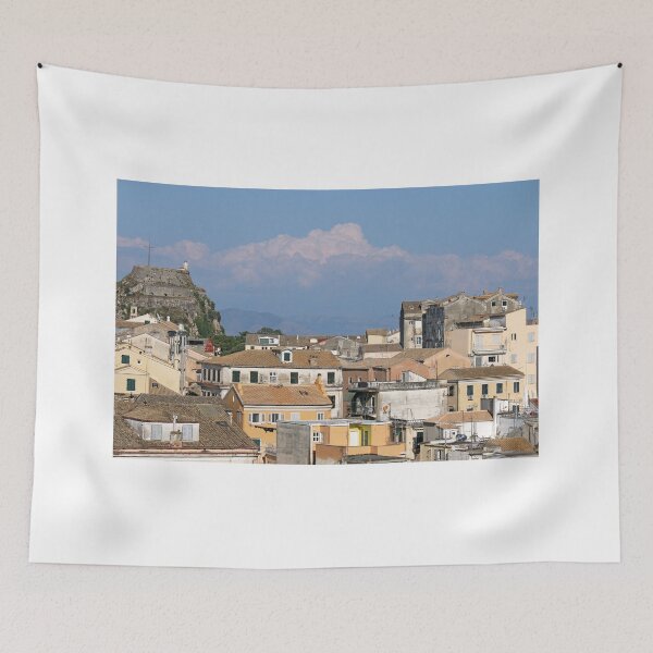 Item preview, Corfu town and old fortress Greece designed and sold by goceris.