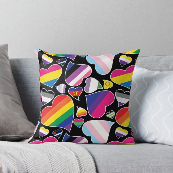 Item preview, LGBT Pride Flag Hearts designed and sold by WingMarks.
