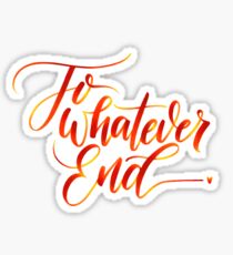 Um welches Ende auch immer Sticker