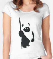 Ewok Silhouette Women's Fitted Scoop T-Shirt
