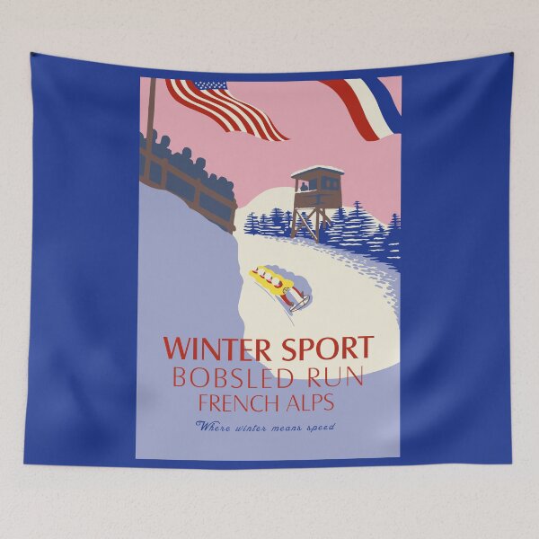 Item preview, Retro winter sports French Alps designed and sold by aapshop.