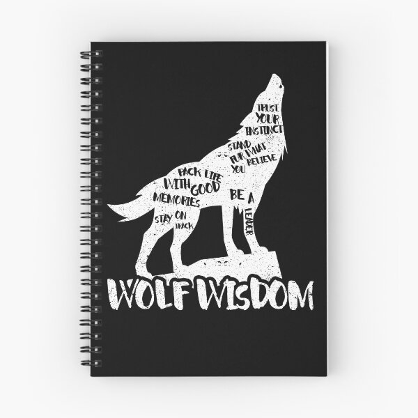 Item preview, Wolf Wisdom Inspirational Quote Leader Dog Pack designed and sold by Pricity Designs.