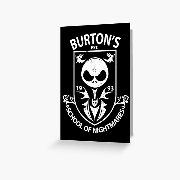 Burton's School of Nightmares Greeting Card