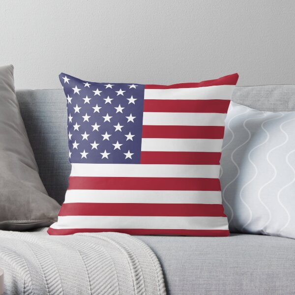 Show off your colors - United States Throw Pillow