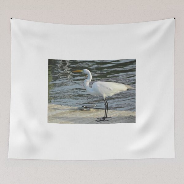Item preview, Great White Egret at Marina designed and sold by 2CrabbySisters.