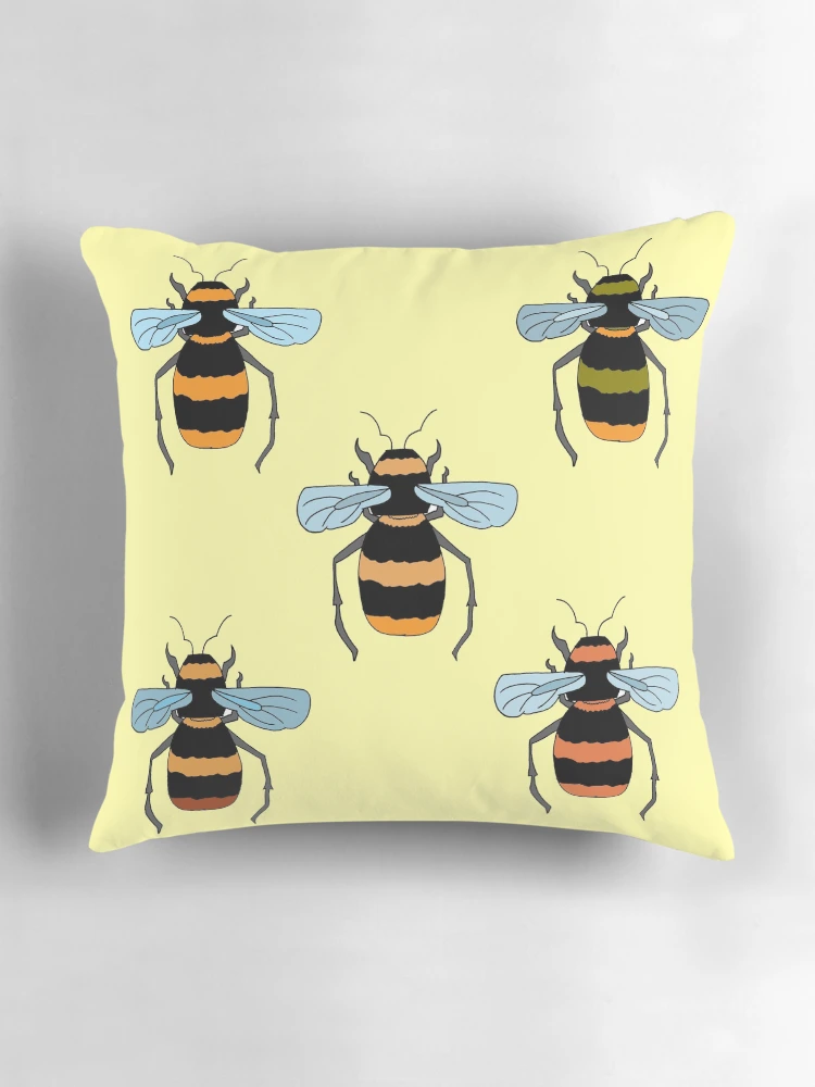 Thumbnail 3 of 4, Pillow, Worker Bee designed and sold by FigTreeDesigns.
