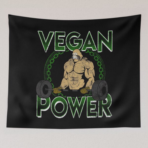 Item preview, Vegan Power Weight Lifting Bodybuilding Gorilla  designed and sold by Sinjy.