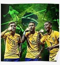 Brazil: Coutinho, Neymar & Jesus Poster