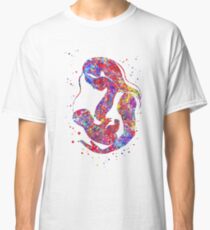 Breastfeeding mother, watercolor breastfeeding mother Classic T-Shirt