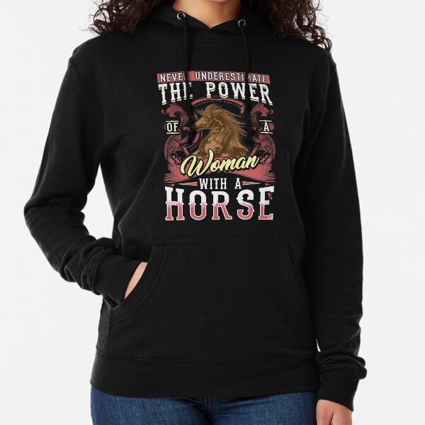 Item preview, Never Underestimate A Woman With A Horse designed and sold by Sinjy.