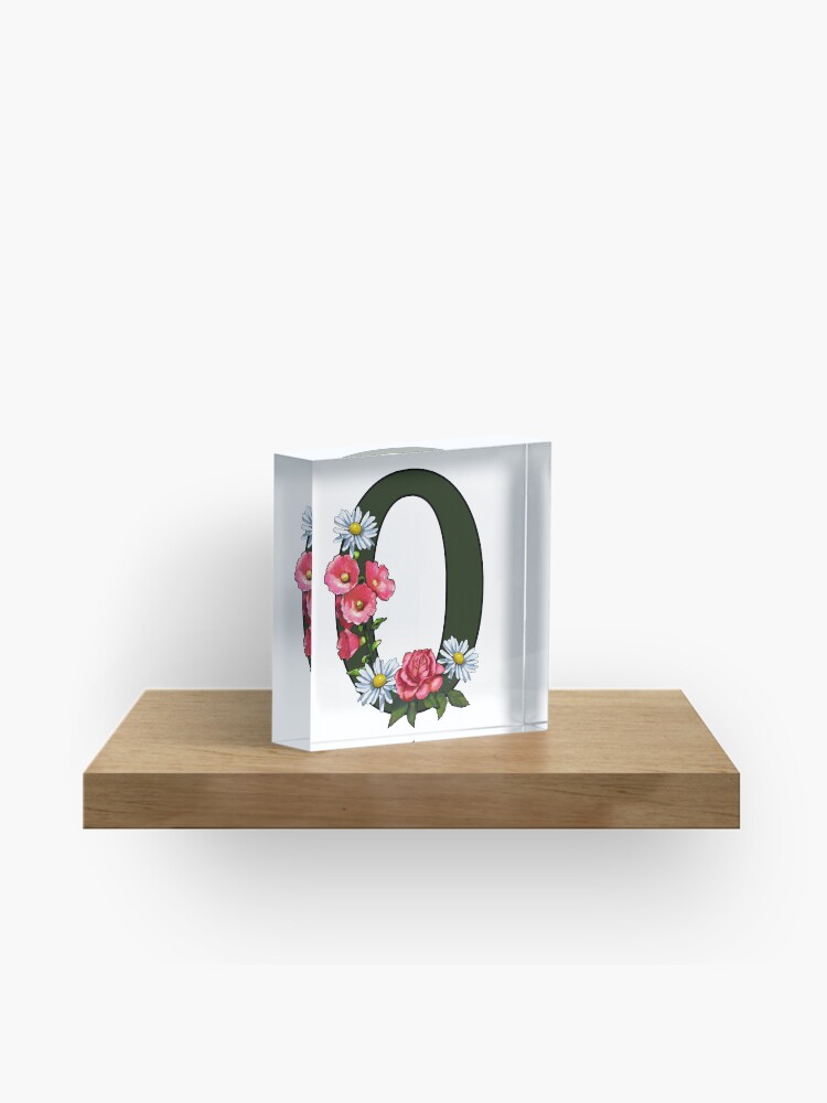 O, Letter O, Initial, Monogram, Flowers on Letter O, Name Photographic  Print for Sale by Joyce Geleynse