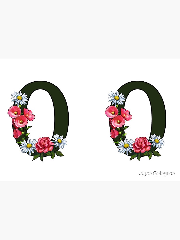 O, Letter O, Initial, Monogram, Flowers on Letter O, Name Photographic  Print for Sale by Joyce Geleynse