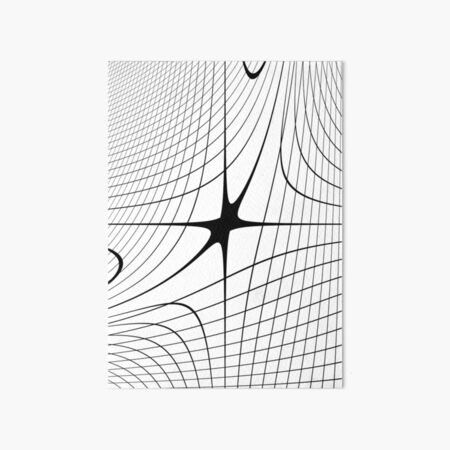 #blackandwhite #structure #circle #monochrome #lineart #symmetry #abstract #design #pattern #modern #architecture #shape #steel #futuristic #art #grid #vertical #photography #geometricshape #inarow Art Board Print