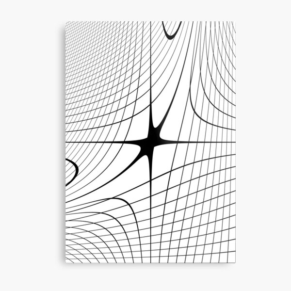 #blackandwhite #structure #circle #monochrome #lineart #symmetry #abstract #design #pattern #modern #architecture #shape #steel #futuristic #art #grid #vertical #photography #geometricshape #inarow Metal Print