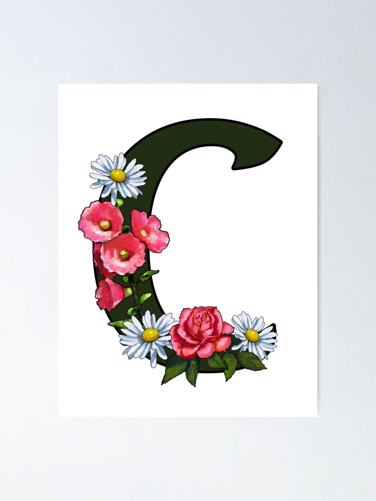 O, Letter O, Initial, Monogram, Flowers on Letter O, Name Photographic  Print for Sale by Joyce Geleynse