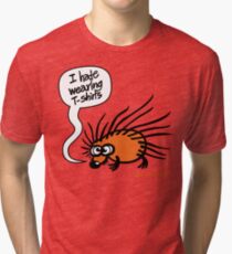 Angry Hedgehog Tri-blend T-Shirt