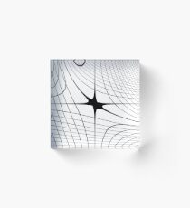 #blackandwhite #structure #circle #monochrome #lineart #symmetry #abstract #design #pattern #modern #architecture #shape #steel #futuristic #art #grid #vertical #photography #geometricshape #inarow Acrylic Block