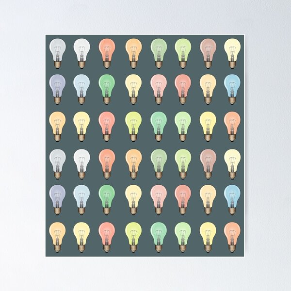 Item preview, Lightbulb Pattern/Background designed and sold by kennasato.