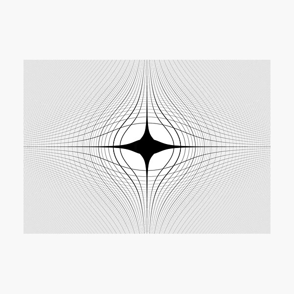 #blackandwhite #monochrome #circle #design #abstract #pattern #illustration #symmetry #vertical #photography #inarow #nopeople #decoration Photographic Print