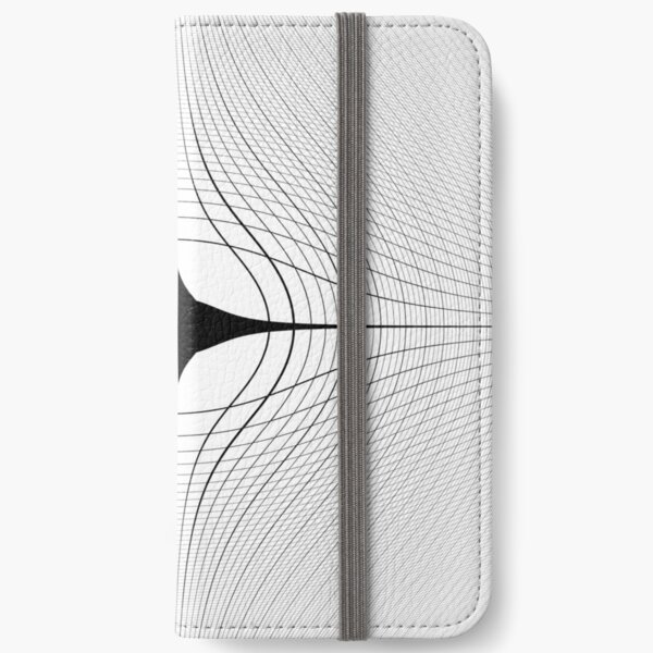#blackandwhite #monochrome #circle #design #abstract #pattern #illustration #symmetry #vertical #photography #inarow #nopeople #decoration iPhone Wallet