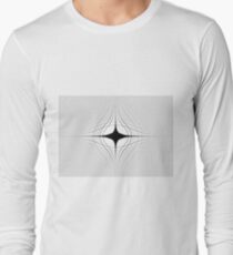 #blackandwhite #monochrome #circle #design #abstract #pattern #illustration #symmetry #vertical #photography #inarow #nopeople #decoration Long Sleeve T-Shirt