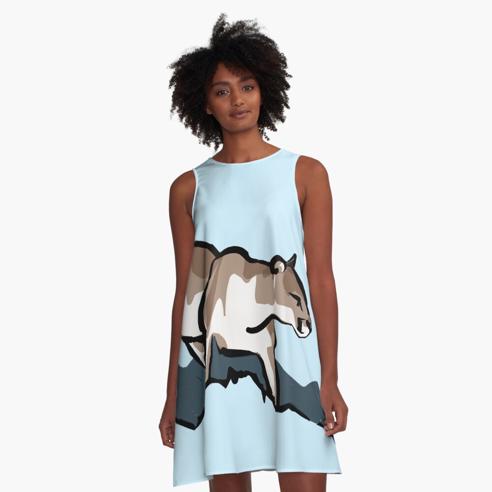 Vista previa del artículo con la obra «Vestido acampanado», diseñado y vendido por CovoStudio.