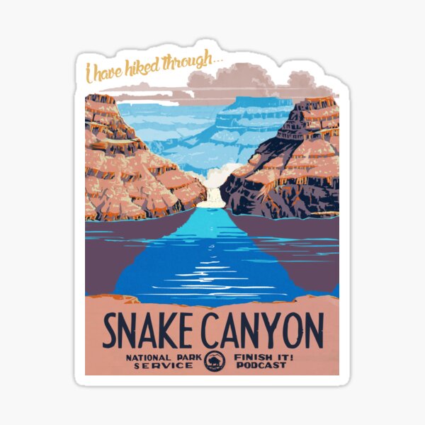 Snake Canyon Hourglass Sticker