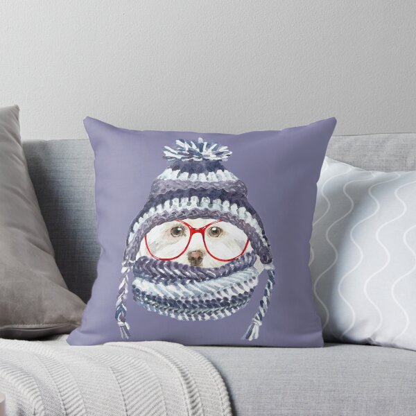 Item preview, Puppy in Hat and Scarf with glasses designed and sold by Jsjustjs.