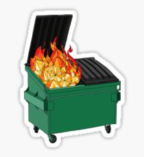 Dumpster Fire Stickers | Redbubble