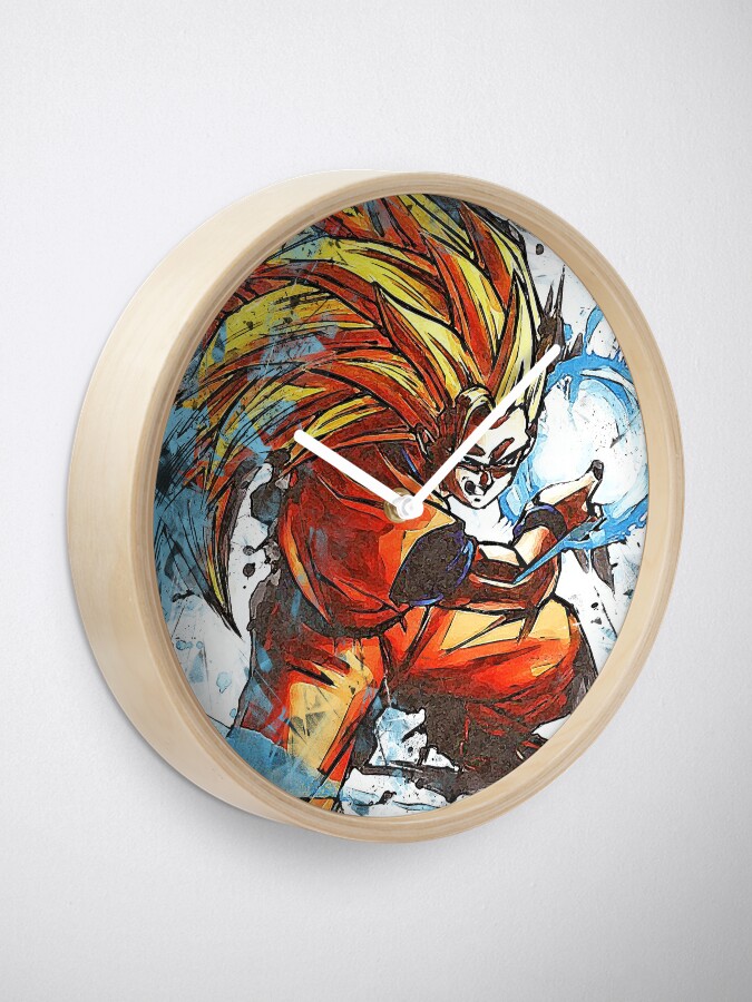 Goku Super Saiyan 3 Kamehameha Clock By Inspyrall Redbubble