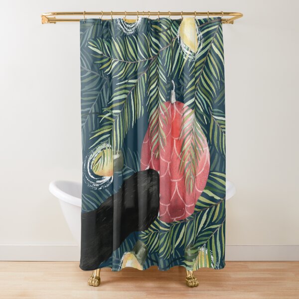 Here Comes Santa Claws Shower Curtain