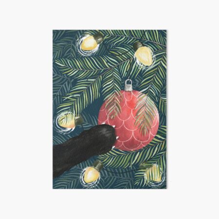 Here Comes Santa Claws Art Board Print