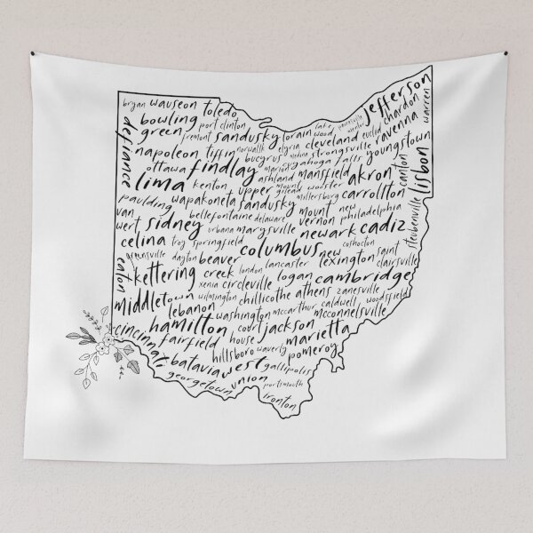 Item preview, Floral Ohio Cities designed and sold by ssarahalbanesee.