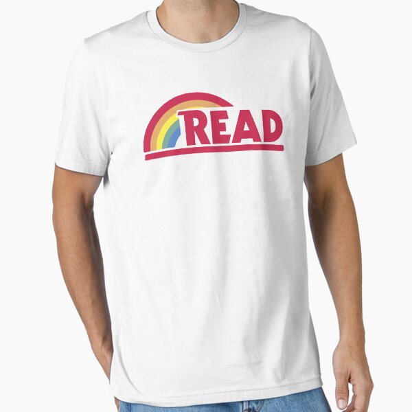 Item preview, Retro Reading Rainbow Read Parody Teacher, Student, Avid Reader, Book Club, Reading, Graphic designed and sold by DesIndie.