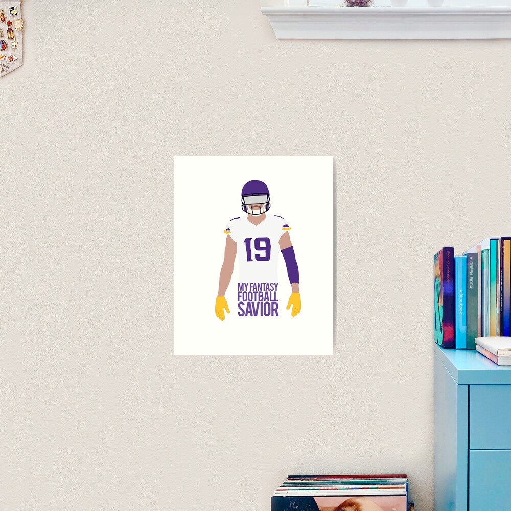 Adam Thielen - Fantasy Savior Art Print for Sale by Jeffrey Rabin